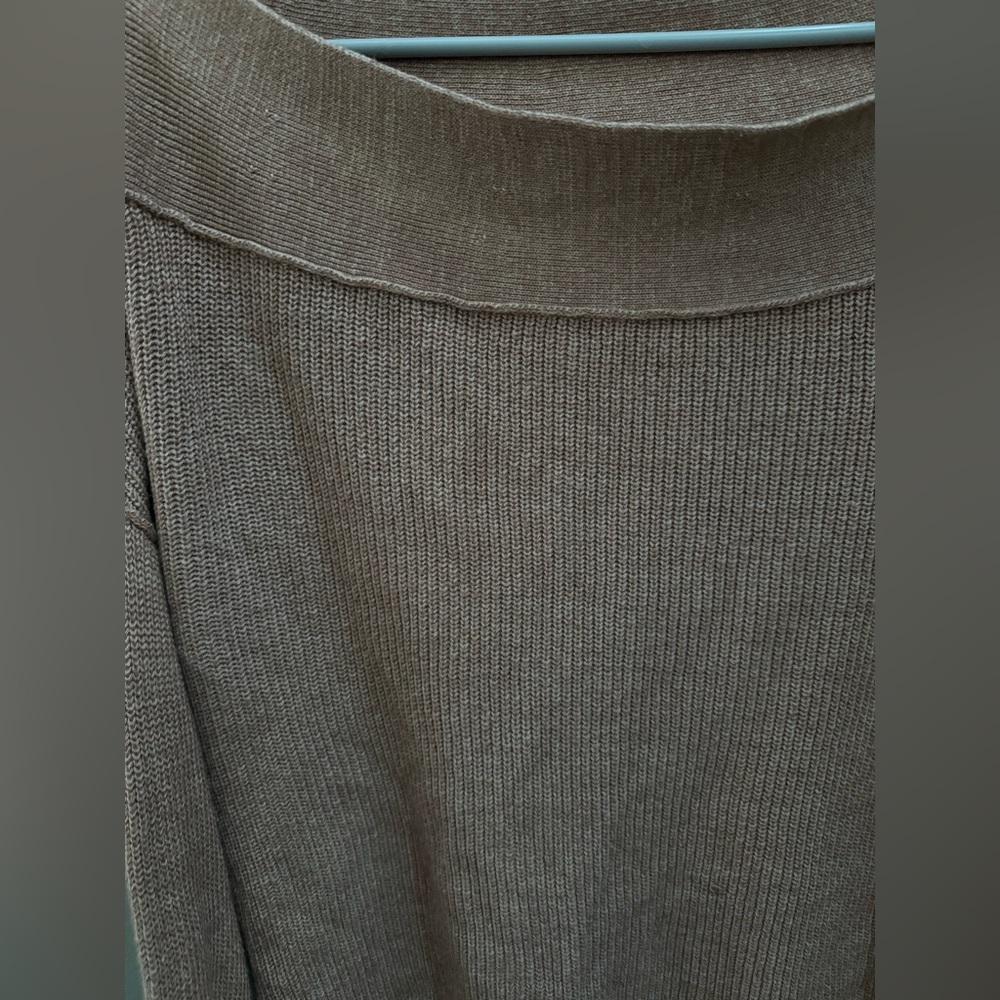 Free People Off-Shoulder Beige Sweater - Picture 7 of 11